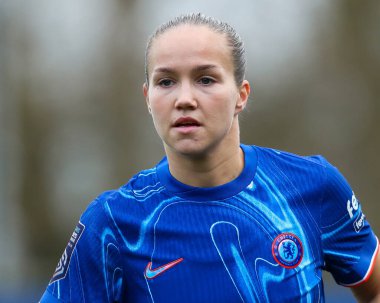 Chelsea Women 'dan Guro Reiten Barclays Kadınlar Süper Ligi karşılaşmasında Manchester United Women' a karşı Kingsmeadow Stadyumu, Kingsmeadow, İngiltere 'de 24 Kasım 2024