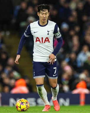 Tottenham Hotspur 'dan Son Heung-Min Premier Lig maçında Manchester City ile Tottenham Hotspur arasında 23 Kasım 2024' te Etihad Stadyumu 'nda bir ara verdi.