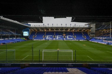 Goodison Park 'ın, İngiltere' nin Liverpool kenti Goodison Park 'ta oynanan Everton-Brentford Premier League maçı öncesinde genel bir görüntüsü, 23 Kasım 2024