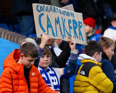 Chelsea Kadınları, Barclays Kadınlar Süper Ligi 'nin 24 Kasım 2024' te Kingsmeadow Stadyumu 'nda Chelsea FC Kadınlar Manchester United Women' a karşı oynadığı maçın keyfini çıkarıyor.