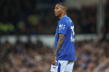 Everton 'dan Ashley Young Premier Lig maçı sırasında Everton - Brentford Goodison Park, Liverpool, İngiltere' de, 23 Kasım 2024