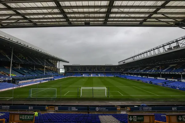 Goodison Park 'ın, İngiltere' nin Liverpool kenti Goodison Park 'ta oynanan Everton-Brentford Premier League maçı öncesinde genel bir görüntüsü, 23 Kasım 2024