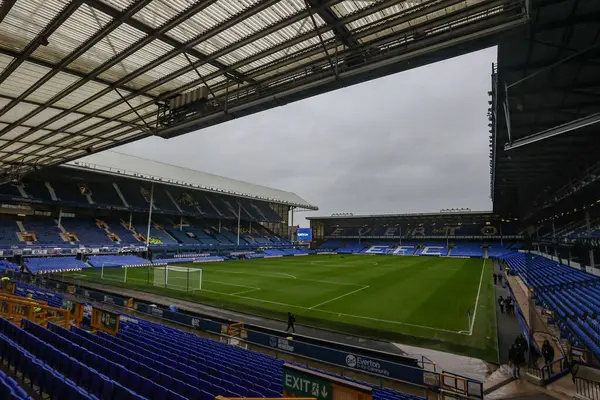 Goodison Park 'ın, İngiltere' nin Liverpool kenti Goodison Park 'ta oynanan Everton-Brentford Premier League maçı öncesinde genel bir görüntüsü, 23 Kasım 2024