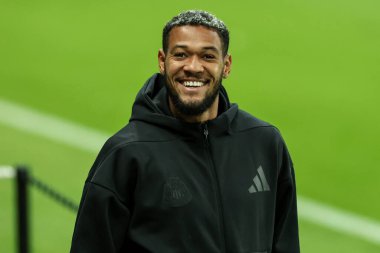 Newcastle United takımından Joelinton, Premier League karşılaşması sırasında St.James 's Park, Newcastle, Birleşik Krallık' a geldi.