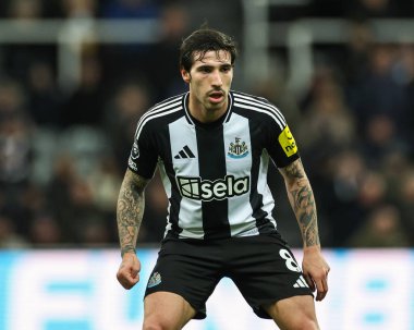 Newcastle United 'dan Sandro Tonali Premier Lig karşılaşmasında Newcastle United ile West Ham United arasındaki St. James' s Park, Newcastle, İngiltere, 25 Kasım 2024
