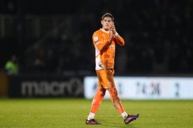 Blackpool 'dan Dom Ballard, 26 Kasım 2024 tarihinde İngiltere' nin Bristol kentindeki Memorial Stadyumu 'nda oynanan 1.
