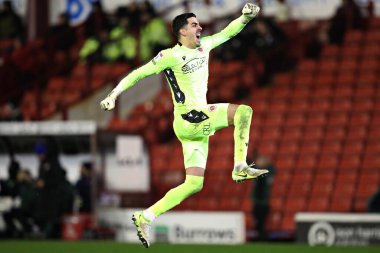 Okuyucu Joel Pereira, 26 Kasım 2024 'te Oakwell, Barnsley, İngiltere' de oynanan Sky Bet 1 maçında ikinci gollerini kutluyor.
