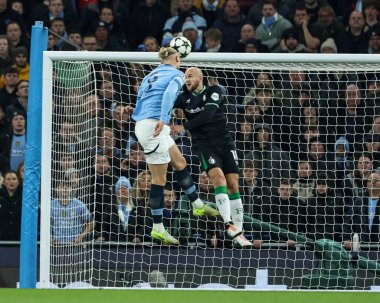 Manchester City 'den Erling Haaland 26 Kasım 2024 tarihinde Etihad Stadyumu' nda oynanan UEFA Şampiyonlar Ligi maçında kalede kurtarıldı.