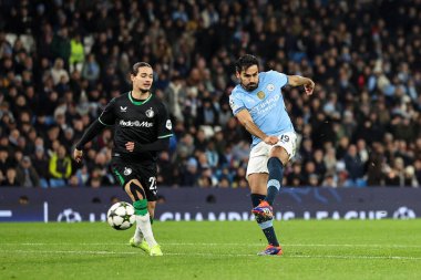 Manchester City 'den Kay Gundogan UEFA Şampiyonlar Ligi maçında Manchester City ile Feyenoord arasında 26 Kasım 2024' te Etihad Stadyumu 'nda 2-0 berabere kaldı.