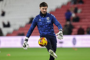 West Bromwich Albion 'dan Joe Wildsmith maç öncesi ısınma maçında Sunderland - West Bromwich Albion Stadyumu, Sunderland, Birleşik Krallık, 26 Kasım 2024