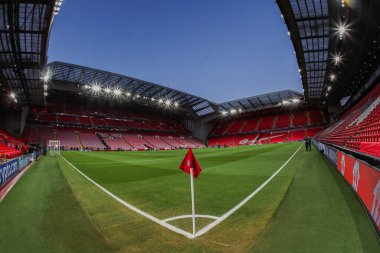 Anfield 'in UEFA Şampiyonlar Ligi' nden önceki genel görüşü, Lig Faz MD5 Liverpool - Real Madrid Anfield, Liverpool, Birleşik Krallık, 27 Kasım 2024