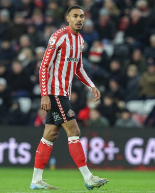 Wilson Isidor of Sunderland during the Sky Bet Championship match Sunderland vs West Bromwich Albion at Stadium Of Light, Sunderland, United Kingdom, 26th November 2024 clipart