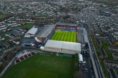 Burnley 'nin Evi, Burnley' nin hava görüntüsü, Gökyüzü İddia Şampiyonası maçı öncesinde Burnley ile Coventry City, Burnley, Birleşik Krallık 'ta, 26 Kasım 2024