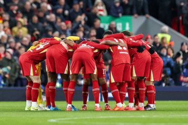 Liverpool, UEFA Şampiyonlar Ligi, Lig Faz MD5 Liverpool - Real Madrid maçı öncesinde Anfield, Liverpool, Birleşik Krallık 'ta 27 Kasım 2024 tarihinde bir araya geldi.