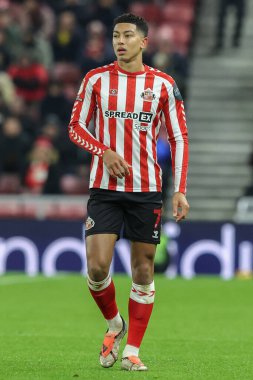 Sunderland takımından Jobe Bellingham, 26 Kasım 2024 'te Sunderland - West Bromwich Albion Stadyumu, Sunderland, Birleşik Krallık