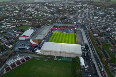 Burnley 'nin Evi, Burnley' nin hava görüntüsü, Gökyüzü İddia Şampiyonası maçı öncesinde Burnley ile Coventry City, Burnley, Birleşik Krallık 'ta, 26 Kasım 2024