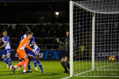 Blackpool 'dan Dom Ballard, 26 Kasım 2024 tarihinde İngiltere' nin Bristol kentindeki Memorial Stadyumu 'nda oynanan Bristol Rovers - Blackpool maçında 1-0 berabere kaldı.