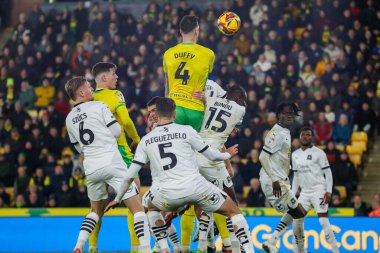 Norwich City 'den Shane Duffy 26 Kasım 2024' te Norwich City, Norwich Road, Norwich, İngiltere 'de Plymouth Argyle' a karşı oynanan Sky Bet Şampiyonası maçında 3-1 berabere kaldı.