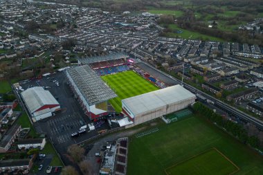 Burnley 'nin Evi, Burnley' nin hava görüntüsü, Gökyüzü İddia Şampiyonası maçı öncesinde Burnley ile Coventry City, Burnley, Birleşik Krallık 'ta, 26 Kasım 2024
