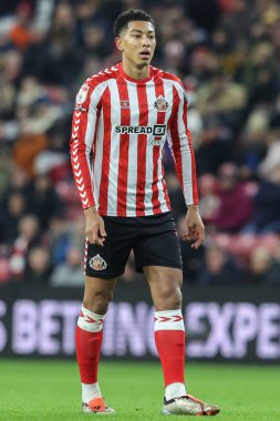 Sunderland takımından Jobe Bellingham, 26 Kasım 2024 'te Sunderland - West Bromwich Albion Stadyumu, Sunderland, Birleşik Krallık