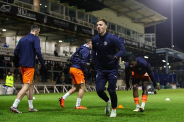 Blackpool 'dan Lee Evans, Sky Bet Ligi 1 maçı öncesinde Bristol Rovers' a karşı Blackpool maçı sırasında 26 Kasım 2024 'te İngiltere' nin başkenti Bristol 'daki Memorial Stadyumu' nda oynandı.