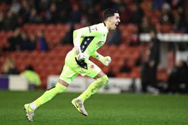 Okuyucu Joel Pereira, 26 Kasım 2024 'te Oakwell, Barnsley, İngiltere' de oynanan Sky Bet 1 maçında ikinci gollerini kutluyor.