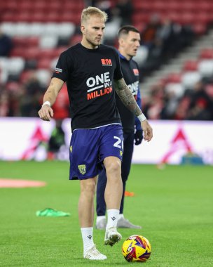 West Bromwich Albion 'dan Uro Rai maç öncesi ısınma maçında Sunderland, West Bromwich Albion' a karşı 26 Kasım 2024 'te Stadium Of Light, Sunderland, Birleşik Krallık' ta.