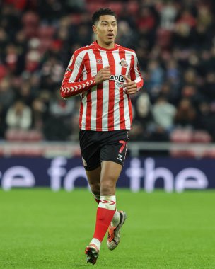 Sunderland takımından Jobe Bellingham, 26 Kasım 2024 'te Sunderland - West Bromwich Albion Stadyumu, Sunderland, Birleşik Krallık