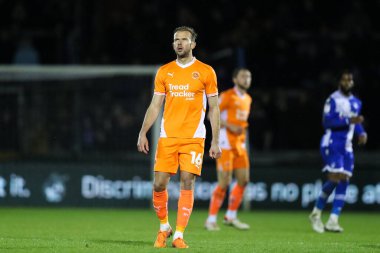 Blackpool takımından Jordan Rhodes, Bristol Rovers 'a karşı Blackpool maçında Bristol Stadyumu, Bristol, İngiltere, 26 Kasım 2024