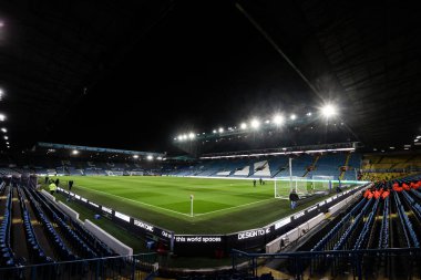 Elland Road 'un Gök İddia Şampiyonası maçındaki genel görüntüsü Leeds United ile Luton Town arasında 27 Kasım 2024' te Leeds Road, İngiltere 'de oynanan karşılaşma.
