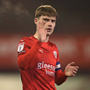 Barnsley 'den Luca Connell, Sky Bet Ligi 1 maçından sonra Oakwell, Barnsley, Barnsley' de Barnsley 'e karşı.