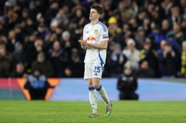 Sam Byram of Leeds United applauds the fans as he is substituted off during the Sky Bet Championship match Leeds United vs Luton Town at Elland Road, Leeds, United Kingdom clipart