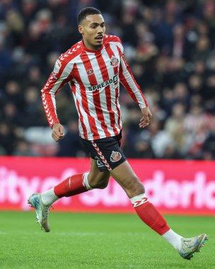 Sunderland 'dan Wilson Isidor Sky Bet Şampiyonası maçında Sunderland-West Bromwich Albion Stadyumu, Sunderland, Birleşik Krallık