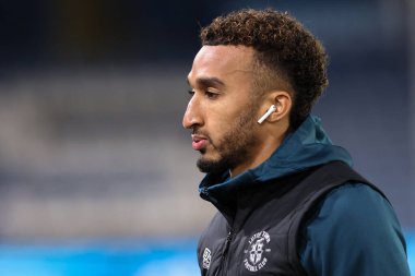 Luton Town takımından Jacob Brown, Leeds Road, Leeds, İngiltere 'de oynanan Leeds United-Luton Town maçında sahaya çıktı.