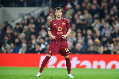UEFA Avrupa Ligi - Lig Stage maçı Tottenham Hotspur-A.S. Roma maçında Roma 'dan Stephan El Shaarawy, Tottenham Hotspur Stadyumu, Londra, Birleşik Krallık, 28 Kasım 2024