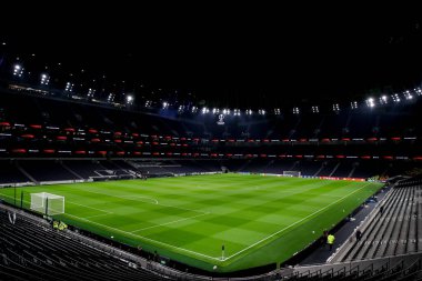 Tottenham Hotspur Stadyumu 'nun UEFA Avrupa Ligi - Lig Stage maçı sırasında Tottenham Hotspur' a karşı A.S. Roma 'nın 28 Kasım 2024' te Tottenham Hotspur Stadyumu 'nda genel bir görüntüsü.
