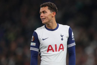 Tottenham Hotspur 'dan Brennan Johnson UEFA Avrupa Ligi - Lig Stage maçı sırasında Tottenham Hotspur' a karşı Roma Tottenham Hotspur Stadyumu, Londra, 28 Kasım 2024