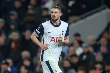 Tottenham Hotspur 'dan Radu Drguin, UEFA Avrupa Ligi - Lig Sahne Maçı sırasında Tottenham Hotspur' a karşı A.S. Roma Tottenham Hotspur Stadyumu, Londra, Birleşik Krallık, 28 Kasım 2024