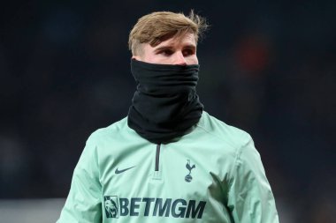 Tottenham Hotspur takımından Timo Werner, UEFA Avrupa Ligi - Lig Stage maçı sırasında Tottenham Hotspur 'a karşı Roma Tottenham Hotspur Stadyumu, Londra, Birleşik Krallık, 28 Kasım 2024