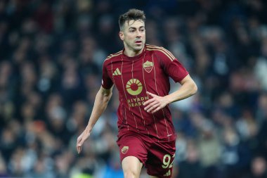 Roma 'dan Stephan El Shaarawy, UEFA Avrupa Ligi - Lig Stage maçı sırasında Tottenham Hotspur' a karşı Roma Tottenham Hotspur Stadyumu, Londra, Birleşik Krallık, 28 Kasım 2024