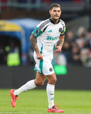 Newcastle United takımından Bruno Guimares 30 Kasım 2024 tarihinde İngiltere 'nin Selhurst Park kentinde oynanan Crystal Palace - Newcastle United maçında