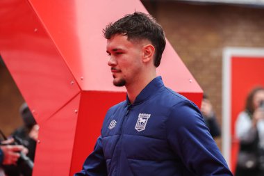 Cieran Slicker of Ipswich Town arrives during the Premier League match Nottingham Forest vs Ipswich Town at City Ground, Nottingham, United Kingdom, 30th November 2024 clipart