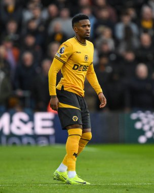 Wolverhampton Wanderers 'dan Nlson Semedo Premier League maçında Wolverhampton Wanderers, Bournemouth' a karşı Molineux, Wolverhampton, Birleşik Krallık, 30 Kasım 2024