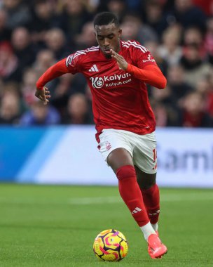 Nottingham Ormanı 'ndan Callum Hudson-Odoi Premier League maçı sırasında Nottingham Forest, Ipswich Town' a karşı City Ground, Nottingham, İngiltere, 30 Kasım 2024
