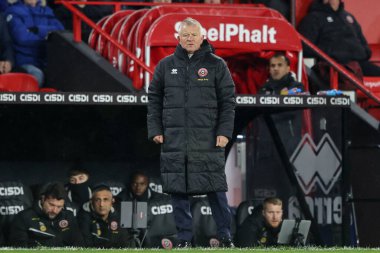 Sheffield United 'ın Chris Wilder teknik direktörü, 29 Kasım 2024' te Sheffield United 'a karşı Bramall Lane, Sheffield, İngiltere' de oynanan Sky Bet Şampiyonası maçında izlemektedir.
