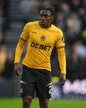 Wolverhampton Wanderers 'dan Jean-Ricner Bellegarde Premier League maçında Wolverhampton Wanderers, Bournemouth' a karşı Molineux, Wolverhampton, Birleşik Krallık, 30 Kasım 2024