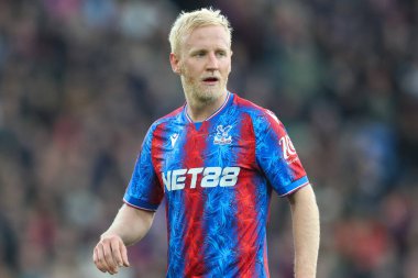 Kristal Saray 'dan Will Hughes Premier Lig maçı sırasında Crystal Palace, Newcastle United' a karşı Selhurst Park, Londra, İngiltere, 30 Kasım 2024