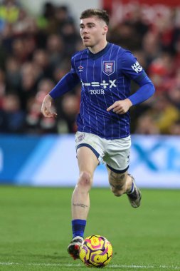 Ipswich Town 'dan Leif Davis Premier Lig maçı sırasında Nottingham Forest, Ipswich Town' a karşı City Ground, Nottingham, 30 Kasım 2024