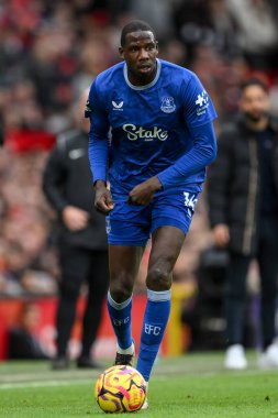 Premier Lig karşılaşmasında topla birlikte Everton 'dan Beto Manchester United Everton' a karşı Old Trafford, Manchester, İngiltere, 1 Aralık 2024