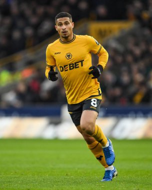 Wolverhampton Wanderers 'dan Joo Gomes Premier Lig maçı sırasında Wolverhampton Wanderers, Molineux, Wolverhampton' da Bournemouth 'a karşı, 30 Kasım 2024
